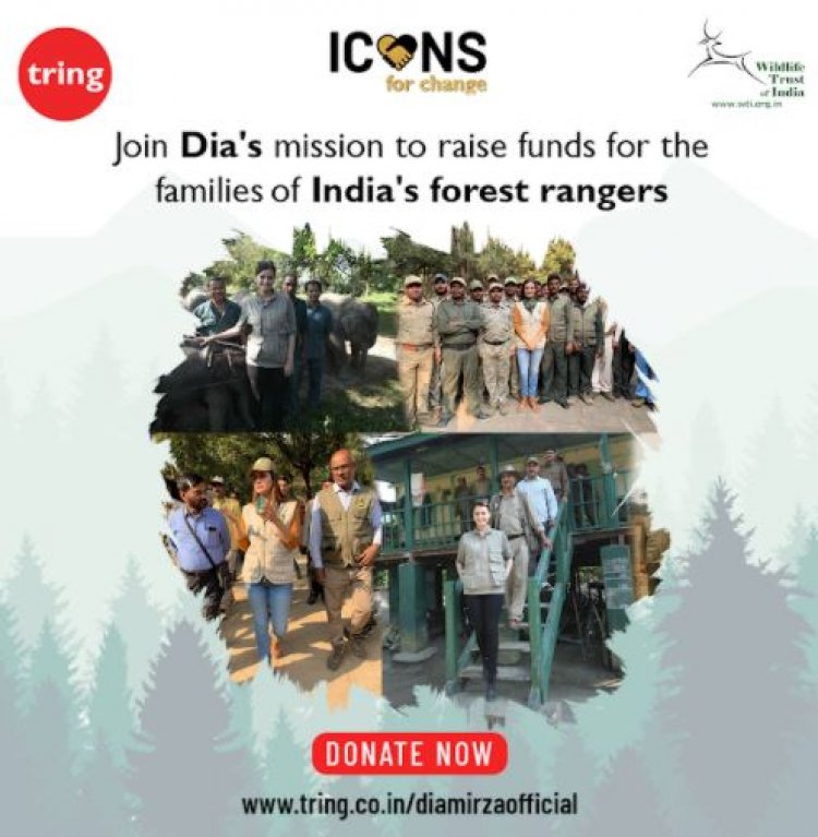 Dia Mirza is Part of Tring's Icons For Change, an Initiative to Support & Protect India's Frontline Forest Staff