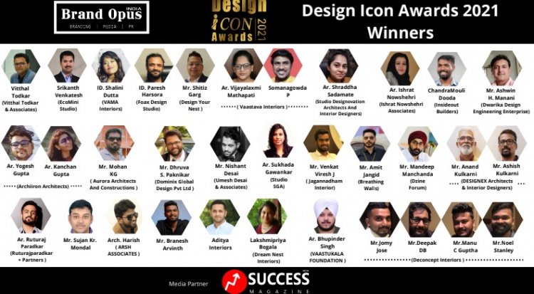 Brand Opus India Honors the Winners Of Design Icon Awards - 2021