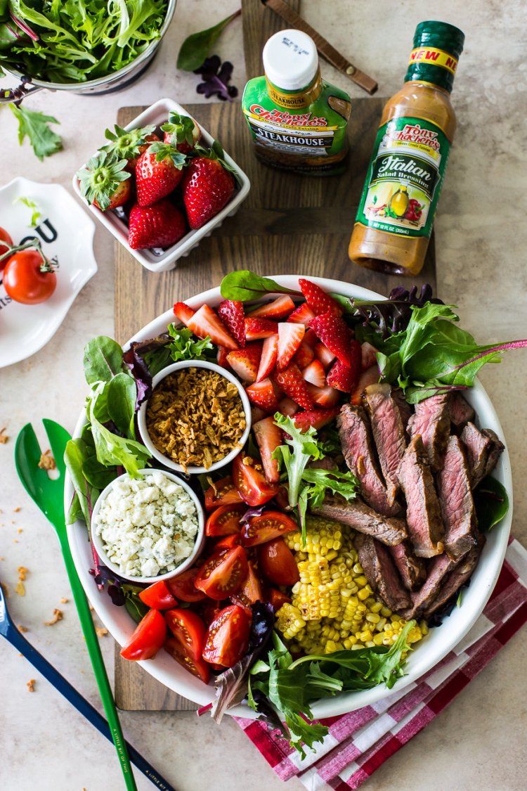 Creole Seasoned Steak & Zesty Dressing … It's Not Your Typical Spring Salad