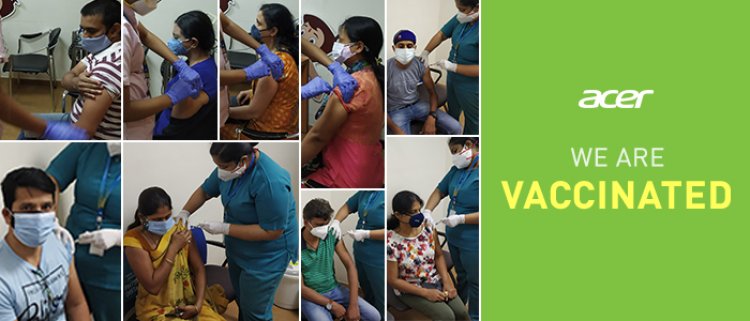 Acer Employees in India are now 100% Vaccinated and Safe from COVID-19