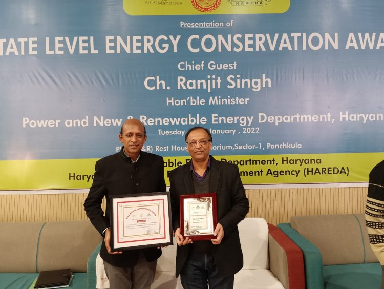 Jindal Stainless (Hisar) Limited wins HAREDA’s Energy Conservation Award