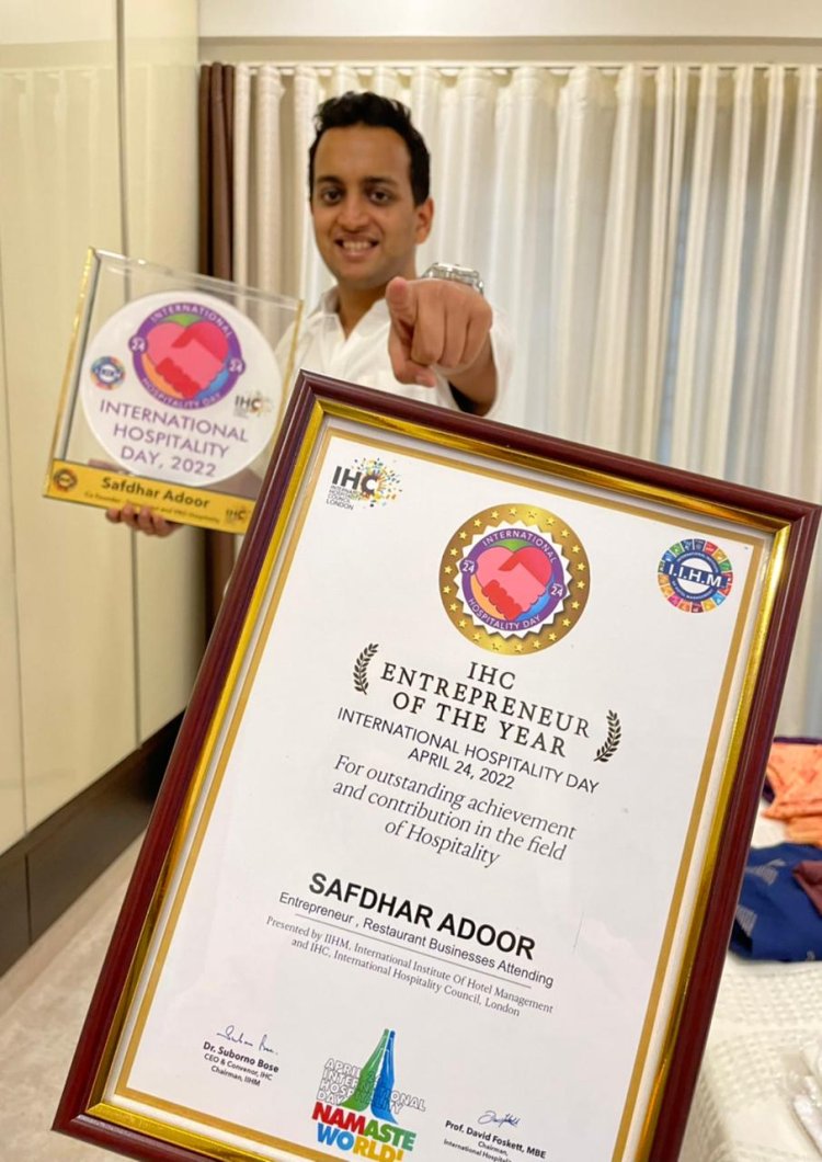 SteppingOut CEO and VRO Co-founder Safdhar Adoor is IHC Entrepreneur of the Year