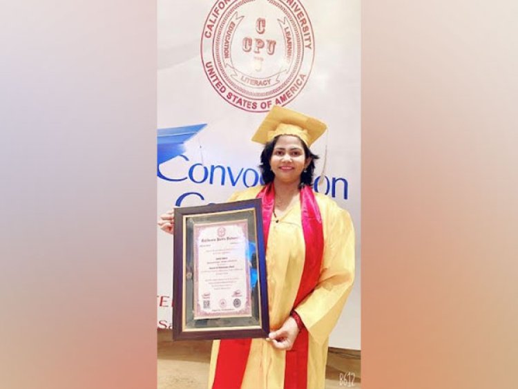 Dr. Renu Singh Felicitated with a Ph.D Degree from California Public University, U.S.A.