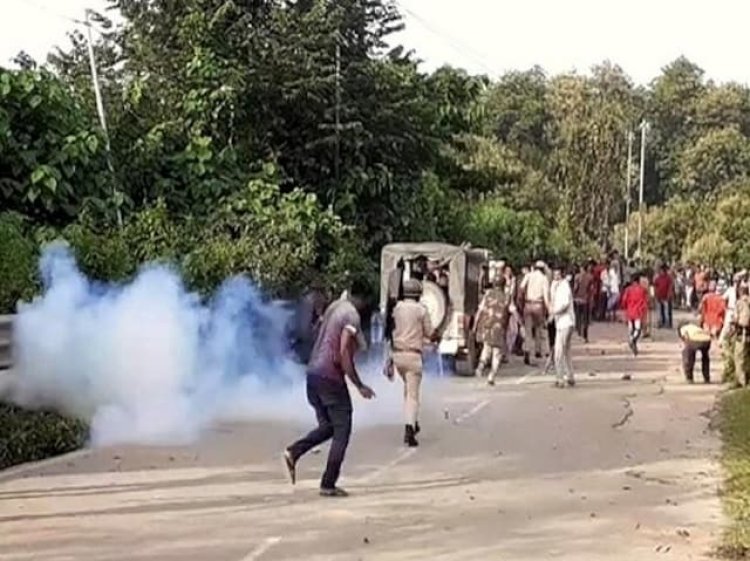 Clash between police, locals during eviction in Manipur's scheduled land