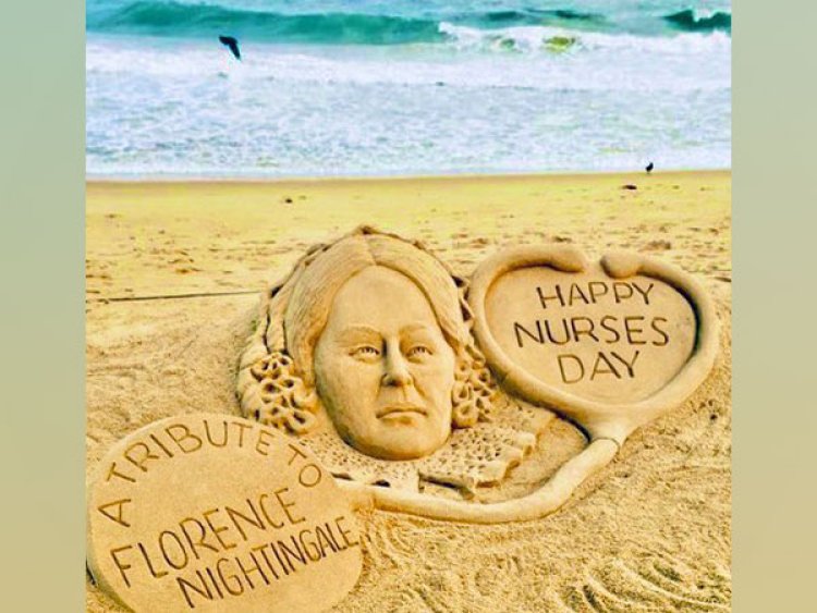 International Nurse Day 2023: Sudarsan Pattnaik's creative tribute to Florence Nightingale