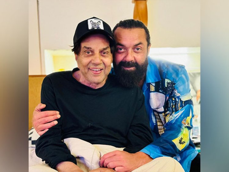 Bobby Deol drops picture with his "world" Dharmendra