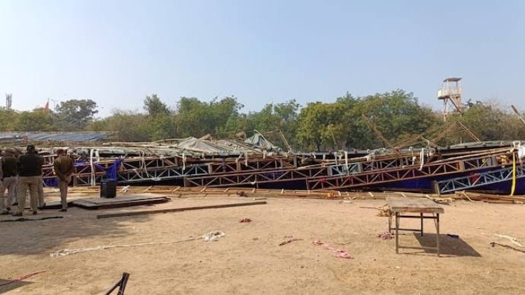 Temporary structure falls at Delhi's Jawaharlal Nehru Stadium, 11 rescued