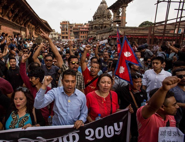 Nepal's ethnic Newaris protest against Guthi bill