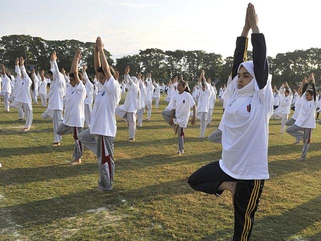 International Yoga Day celebrated in Kashmir
