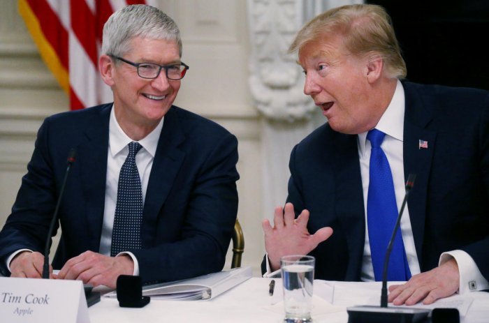 Trump says Apple will spend 'vast sums' in US