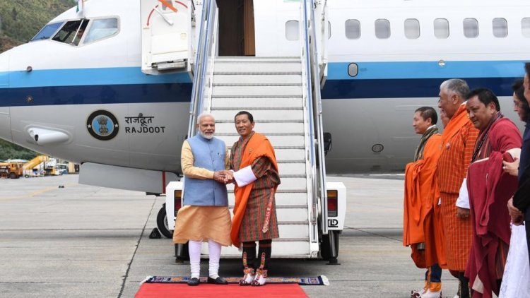 Modi arrives in Bhutan on two-day visit