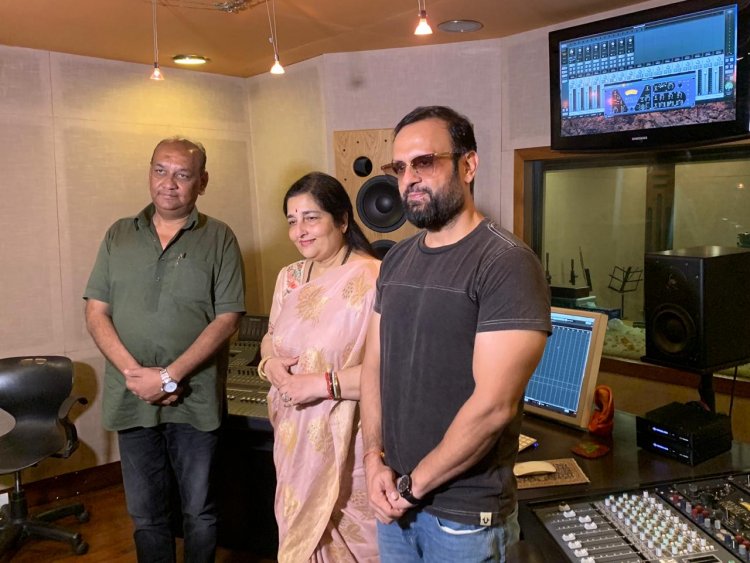 Ajay Jaswal and Apeksha Jaswal - Father Daughter Duo of  Apeksha Music records new Navratri song with Anuradha Paudwal under the Music Batonship of music composer DJ Sheizwood