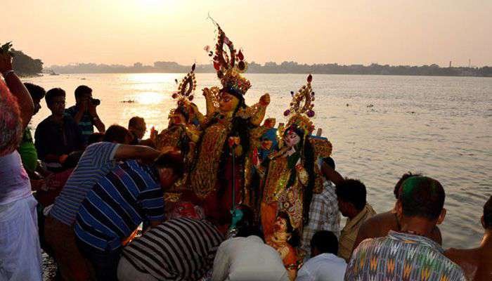 City bids adieu to Goddess Durga
