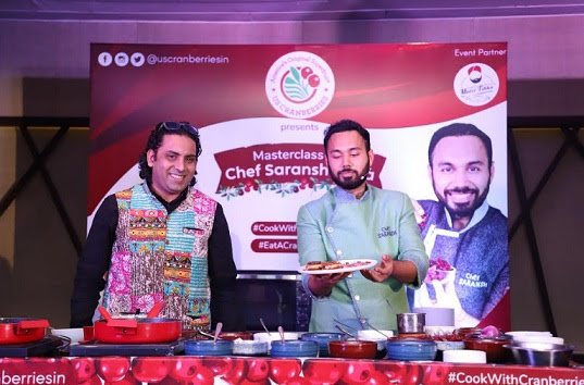 US Cranberries Organizes Masterclass with Chef Saransh Goila