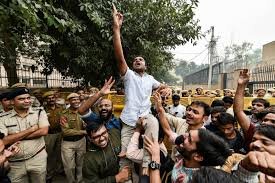 JNU students protest near HRD Ministry; demand panel report be made public