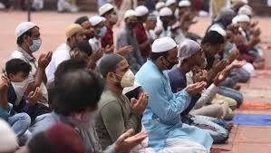 People offer Eid al-Adha prayers at home in Bihar