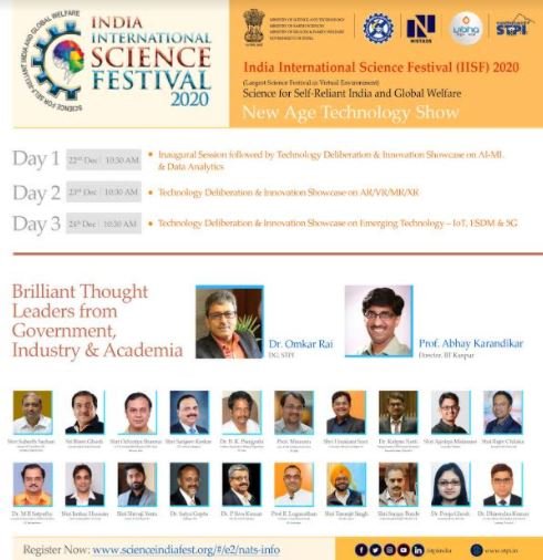 India International Science Festival 2020 Witnesses Innovative Interventions to Contribute Towards the Building of a Self-reliant India