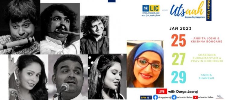 Three-day Live Music Festival 'Utsaah MahaUtsav' Presented by LIC Organised